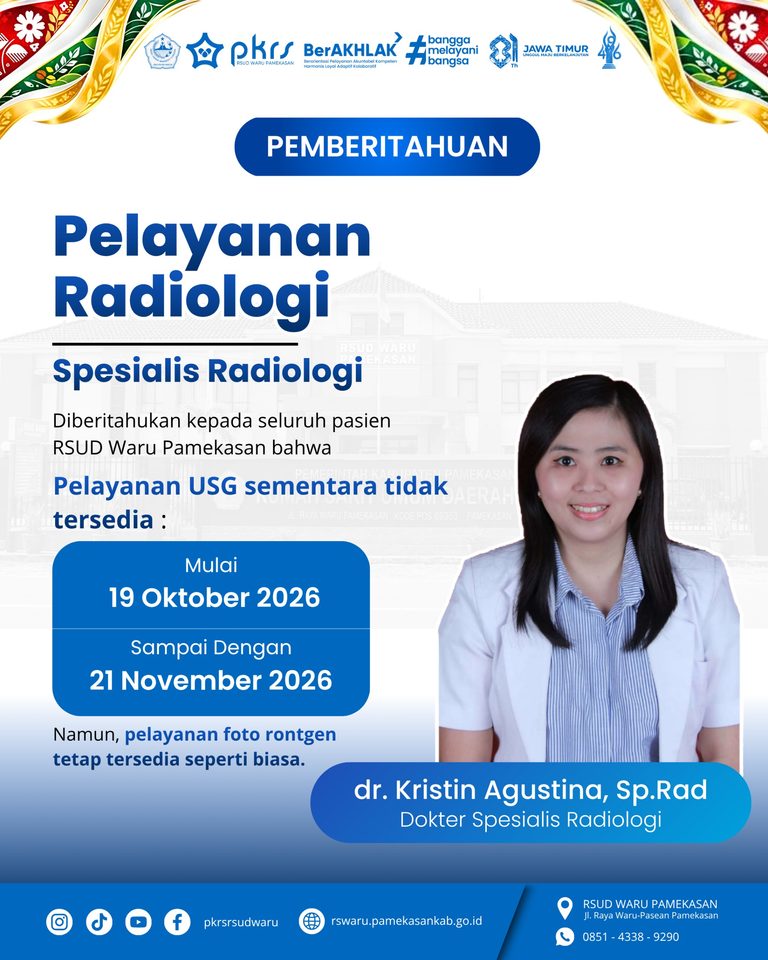 Pemberitahuan Pelayanan Radiologi